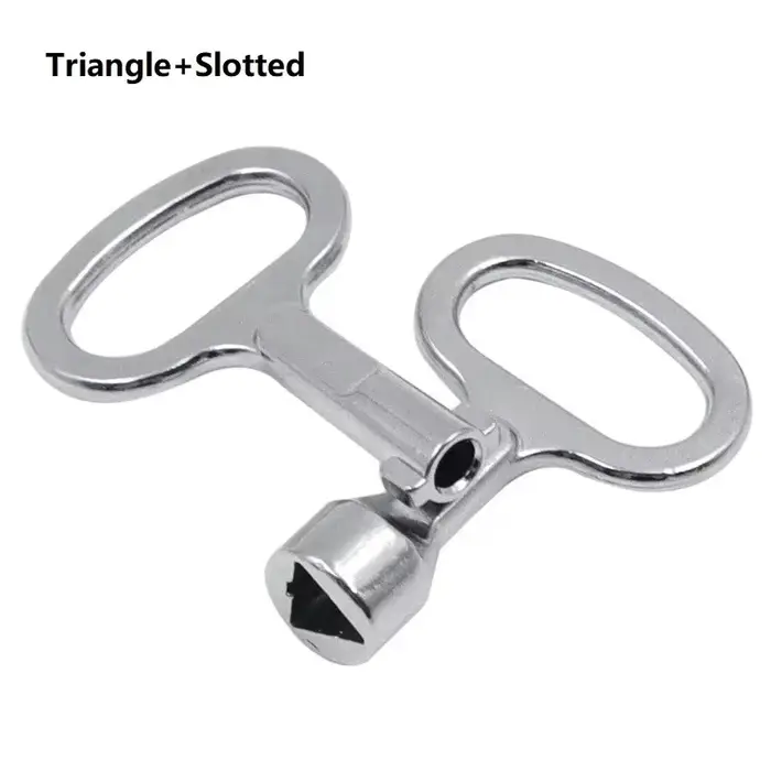 Clé universelle triangulaire à fente pour boîtier de distribution
