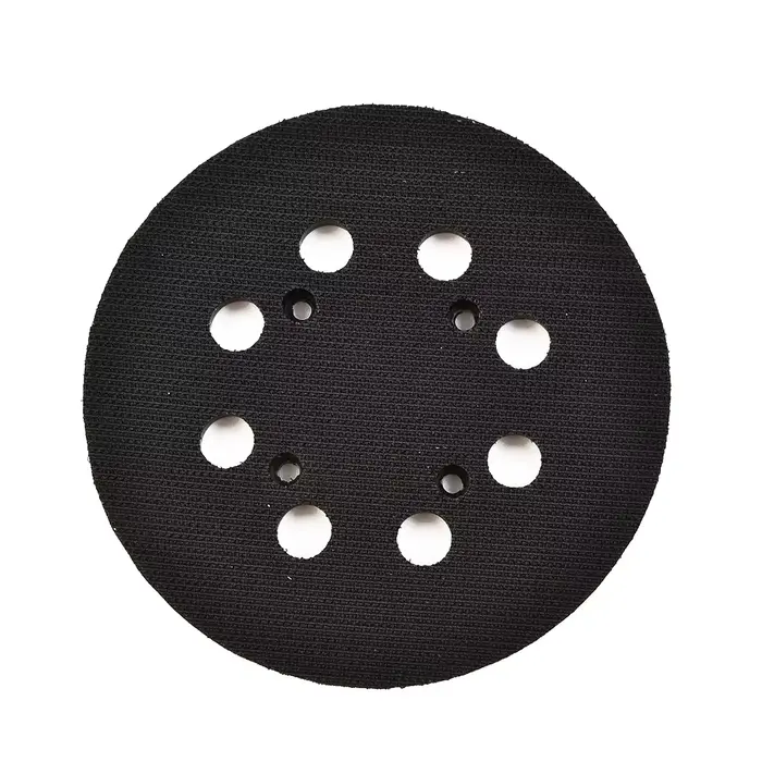 Disque de ponçage de 5 pouces, 125mm, tampon de support, roue Abrasive à crochet et boucle à 8 trous