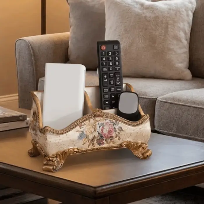 Boîte de rangement en résine de style européen