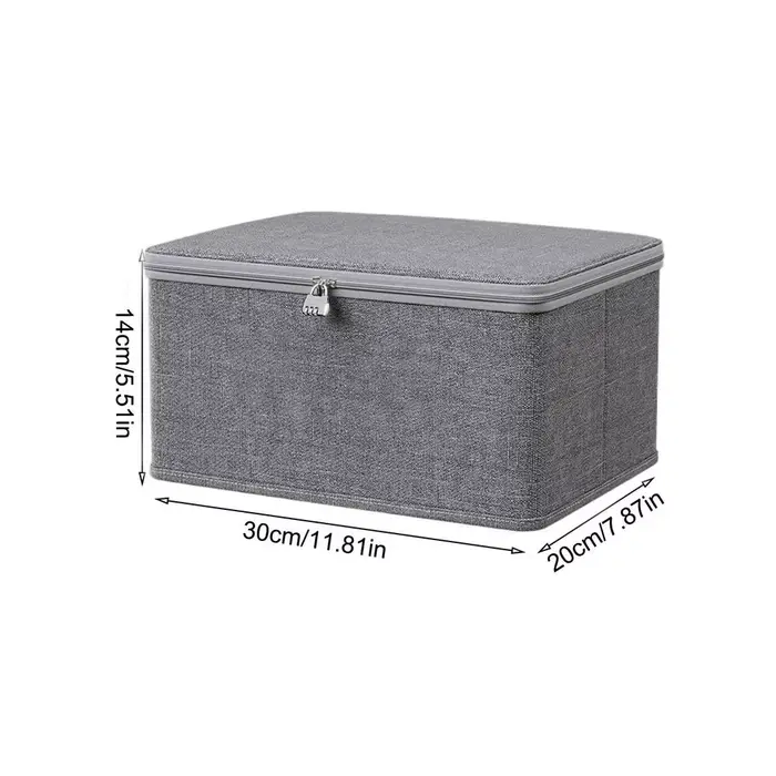 Boîte de rangement verrouillable avec couvercle, bac de rangement empilable anti-poussière pour joue