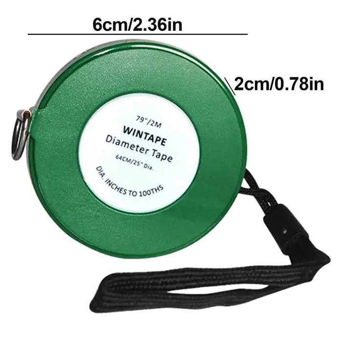 Ruban de mesure pour diamètre d'arbre 200 cm 79 pouces en PVC souple rétractable