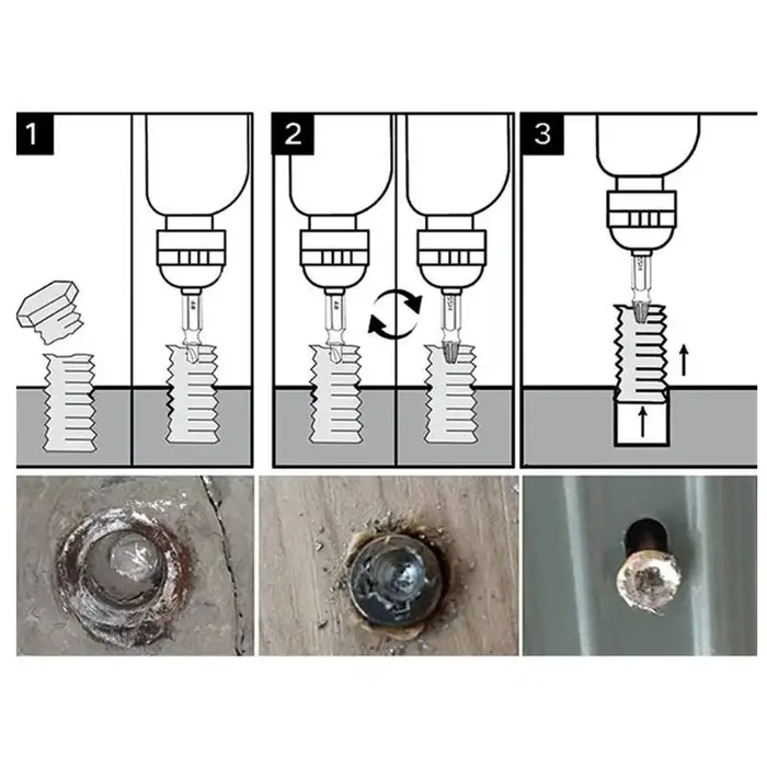 Y1UD – d'extraction vis endommagées