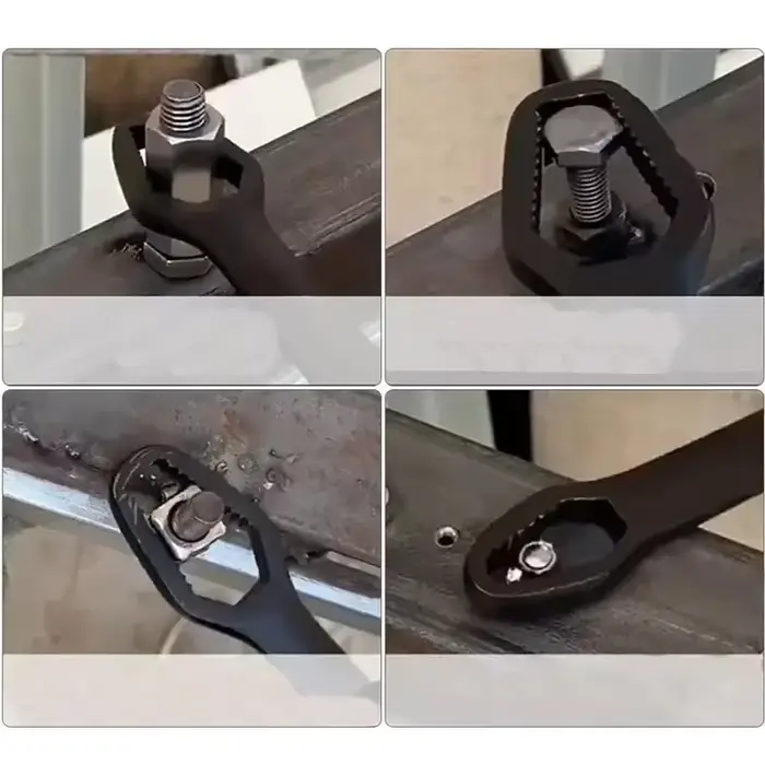 Clé universelle à Double extrémité, clé de réparation d'écrous à vis auto-serrant de 3 à 17mm, clé à cliquet à Double tête réglable 1 pièce