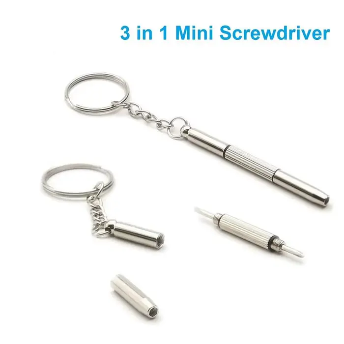 Mini tournevis 3 en 1, lunettes optiques