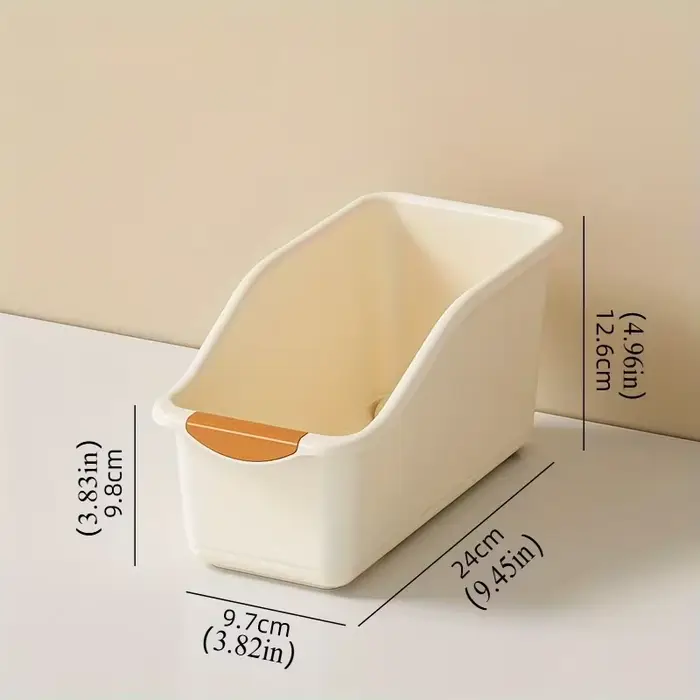 Ensemble de bacs de rangement en plastique courbés - Boîtes d'organisation polyvalentes pour les pro