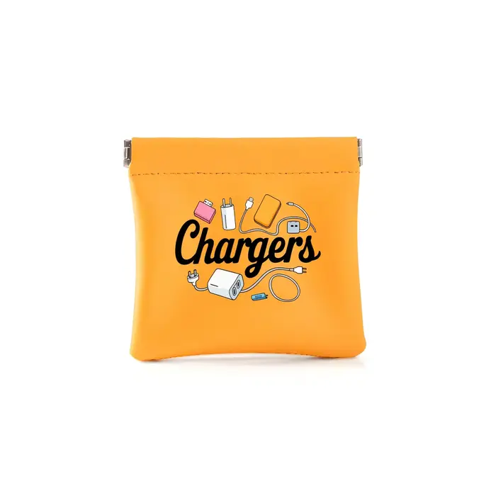 Pochette de rangement compacte en PU avec ouverture métallique, fermeture automatique, plusieurs cou