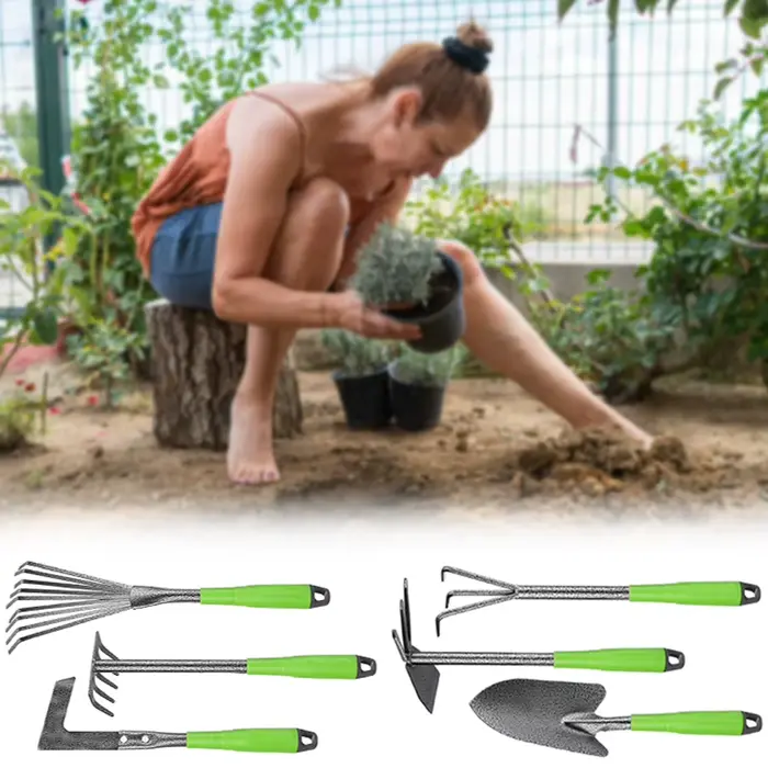 Ensemble d'outils de jardinage légers et robustes