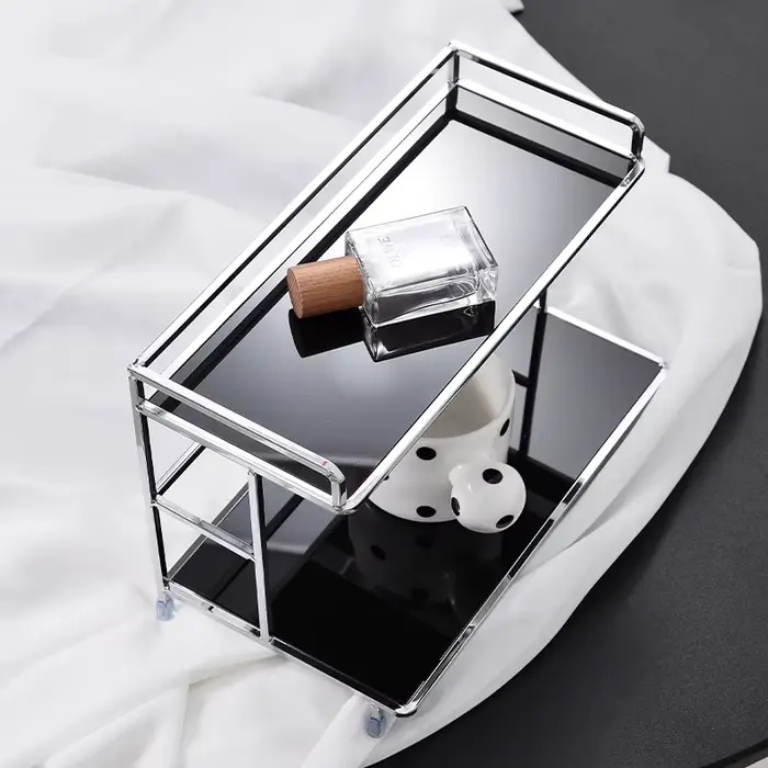Étagère de rangement superposée en métal pour bureau