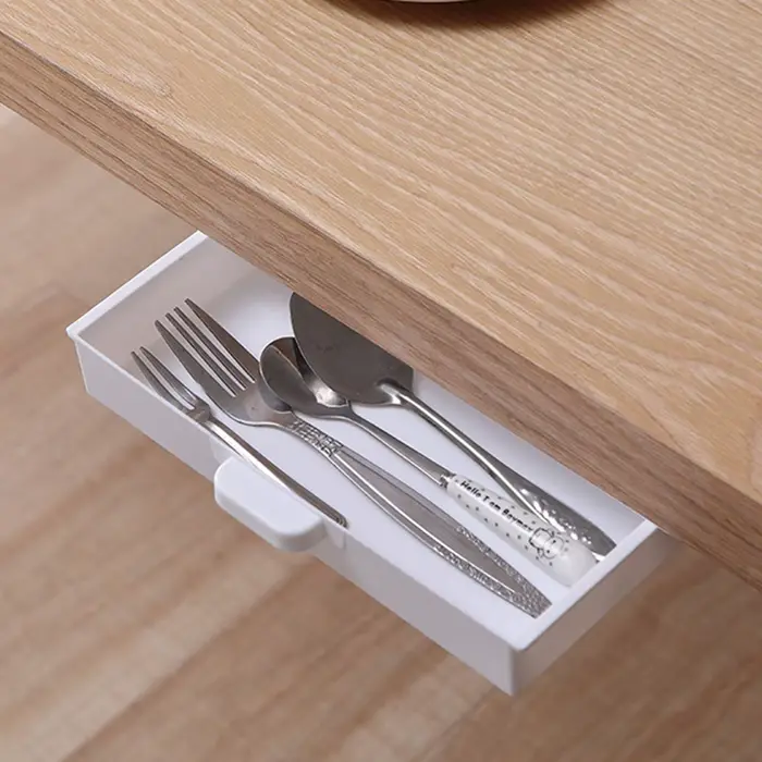 Boîte de rangement sous table