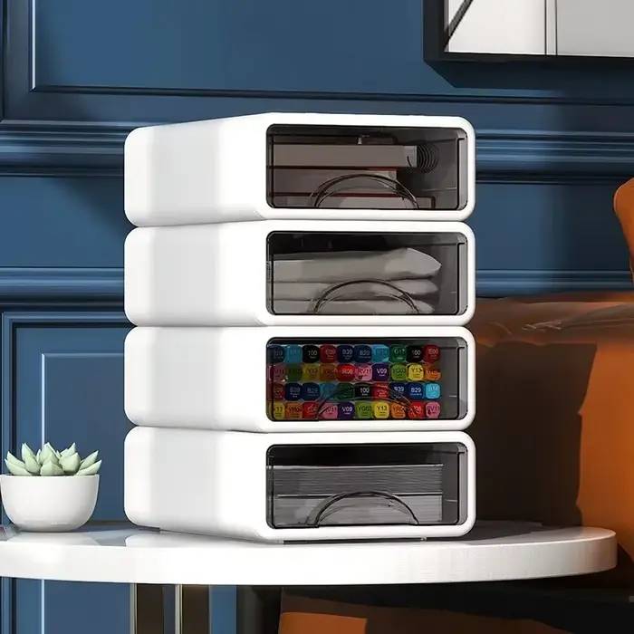Boîte en plastique, organisateur de bureau