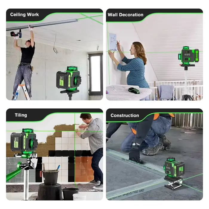 HGLINE 4D 16 lignes niveau laser auto-nivelant 360 °