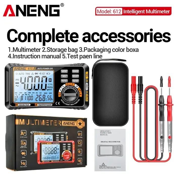 Multimètres numériques 3 en 1 ANENG 612