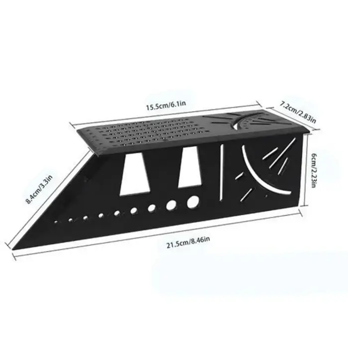 Règle de mesure carrée de ligne de charpentier