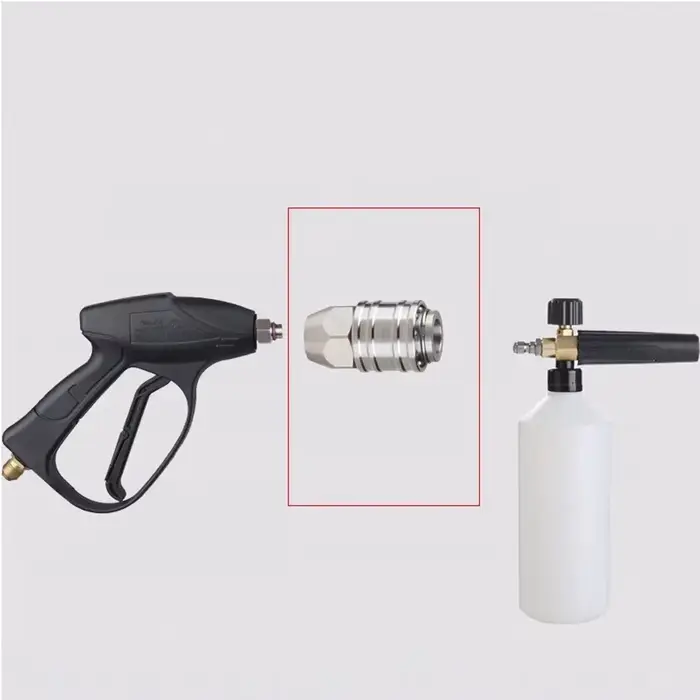 Connecteur rapide autobloquant 1/4, accessoires de lavage, pistolet sans déclenchement au tuyau, net