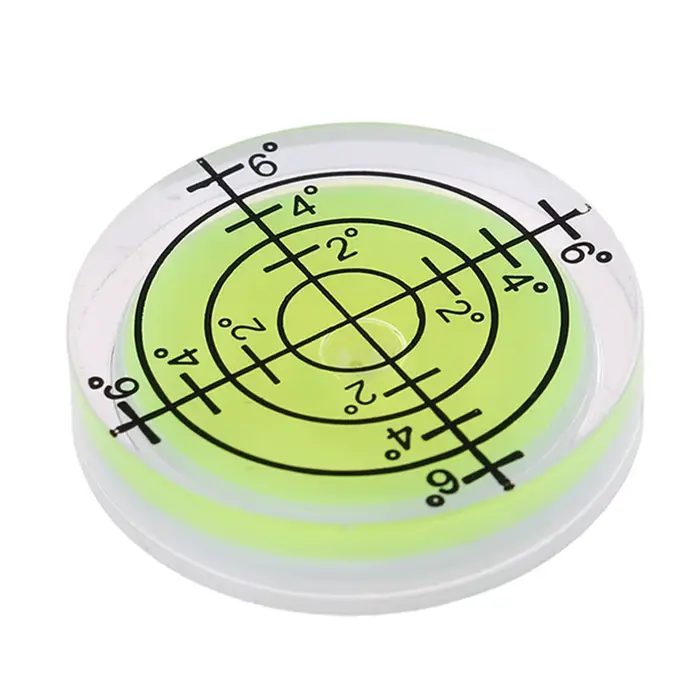 Niveau à bulle horizontal rond de 32x7mm, niveau à bulle de haute précision, niveau à bulle Bullseye