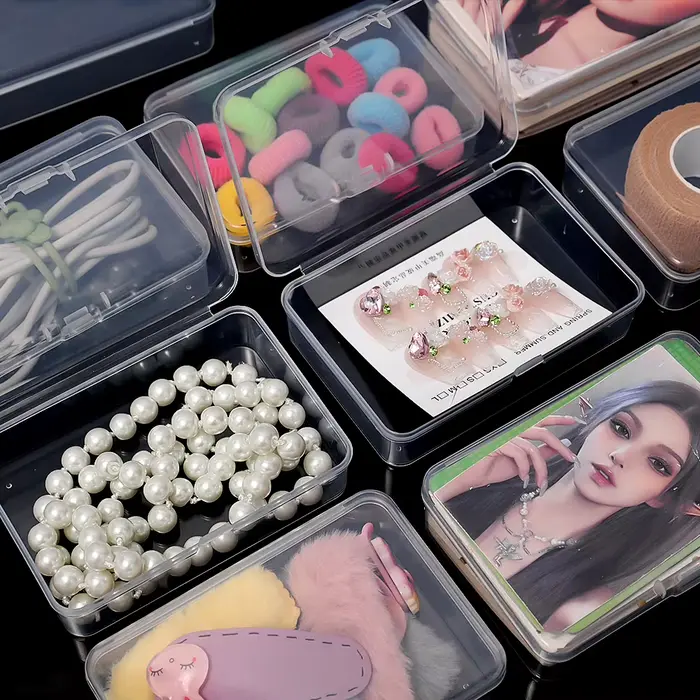 Boîtes en plastique transparentes