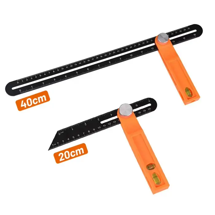 Jauges de règle d'angle en forme de T de 20/40cm