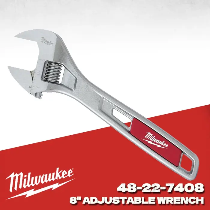 Milwaukee 48-22-7408 8 "clé réglable de qualité industrielle décoration de bricolage domestique outi