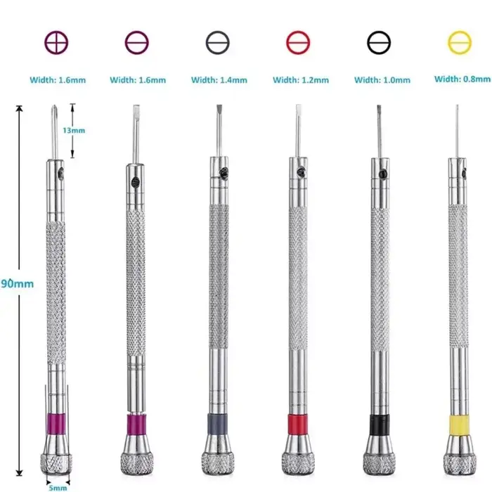 Tournevis en acier pour la réparation de montres