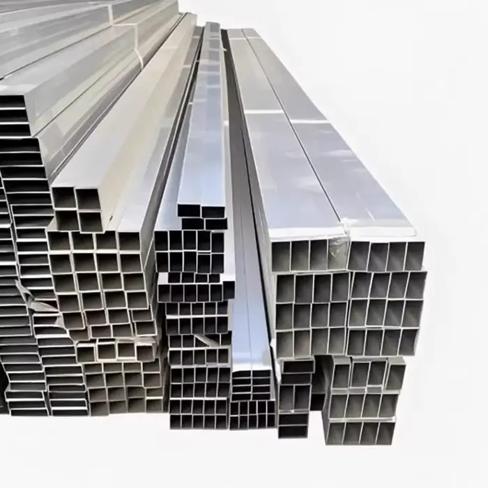Tube carré en aluminium 6mm 8mm 10mm 15mm 20mm 30mm 40mm 50mm 60mm 80mm 100mm