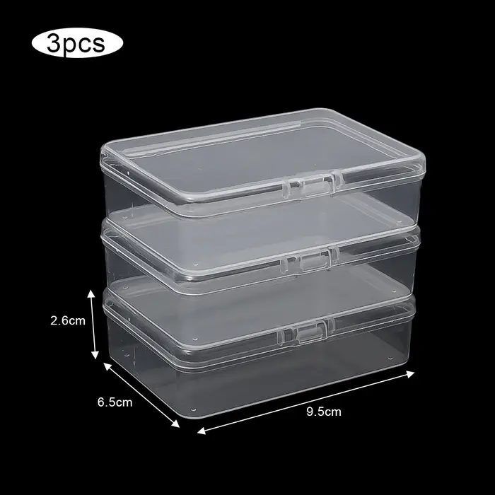 Boîtes en plastique transparentes