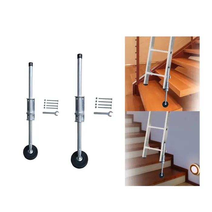 Pieds de stabilisateur d'échelle d'extension, pieds de nivellement d'échelle avec pieds en caoutchou