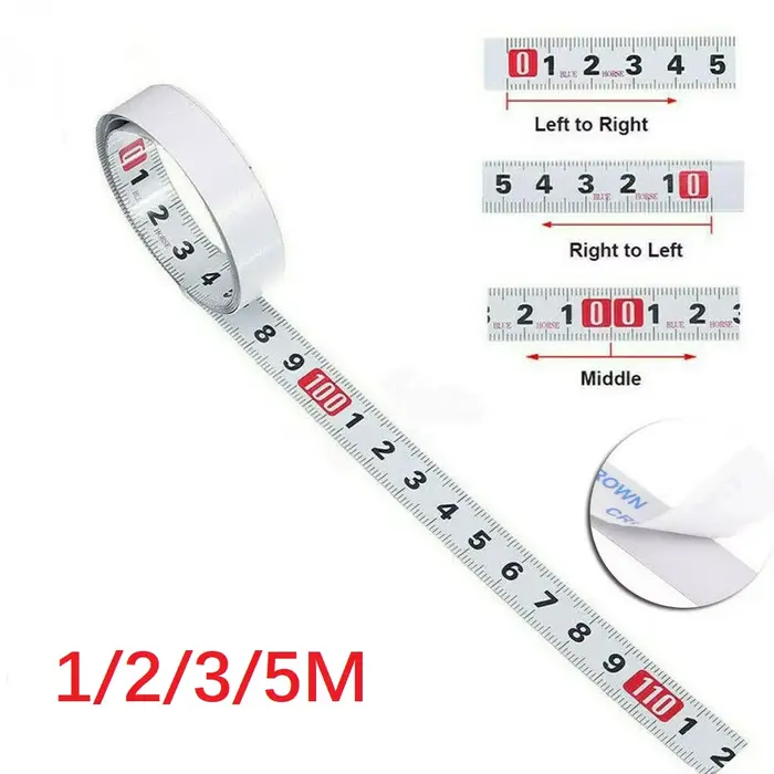 1 pièces ruban à mesurer 1/2/3/5M 13MM règles adhésives travail du bois règle de mesure couture