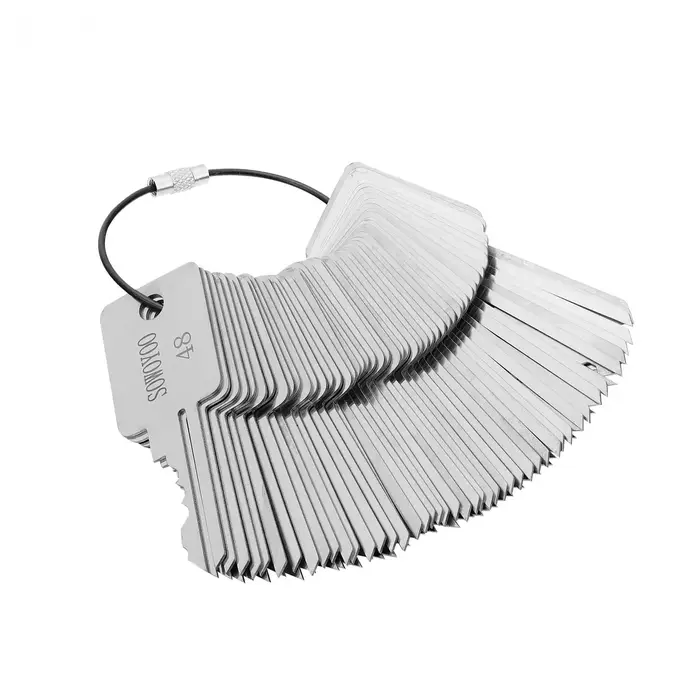 SOWOYOO Ensemble de clés universelles 48-en-1, outils professionnels de serrurier pour les serrures de porte, les clés domestiques, les clés de voiture et plus encore