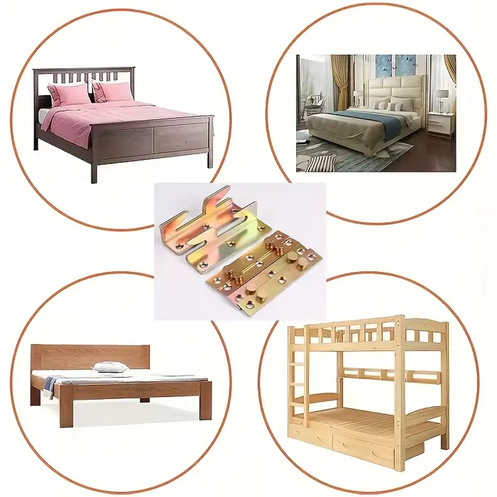 Ensemble de 4 supports en bois pour barreaux de lit