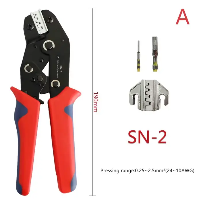 Jeu de pinces à sertir, boîte de pinces à sertir pour fil, pour bornes d'isolation de tubes, outils