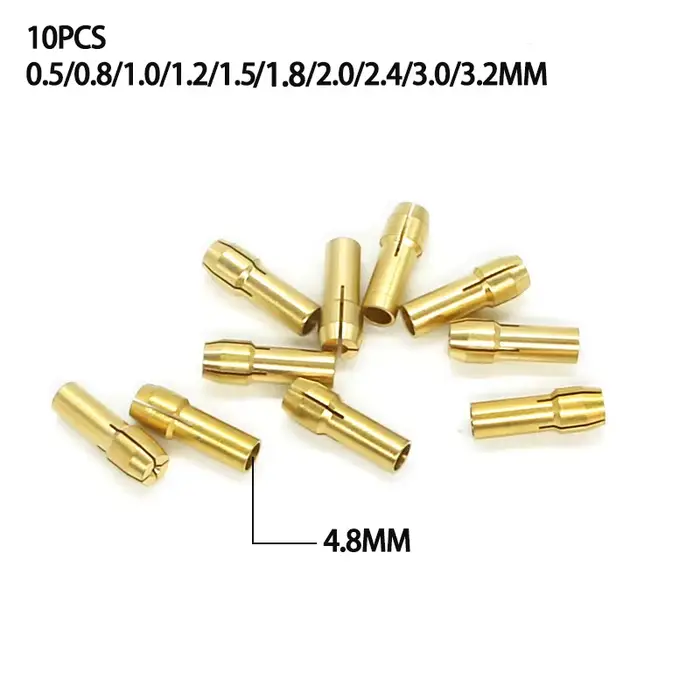 Mini perceuse à pince en laiton pour moteur électrique, adaptateur de mandrin, adaptateur de foret s
