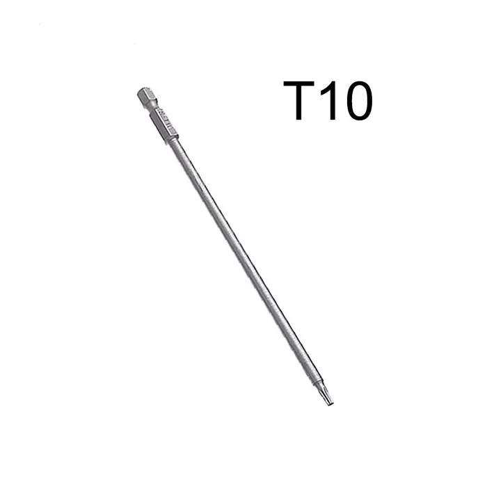 Jeu d'embouts magnétiques inviolables, tournevis Torx à tête plate, embout hexagonal de 1/4 pouces d