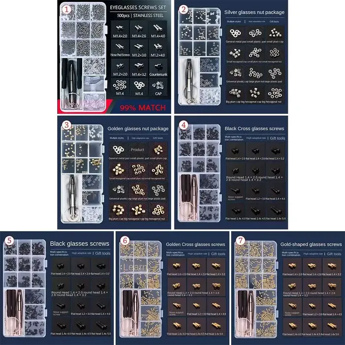 Kit d'outils de réparation pour lunettes et lunettes de soleil