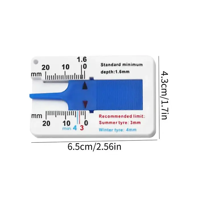 Outil de mesure de la profondeur du profil des pneus de 0 à 20 mm