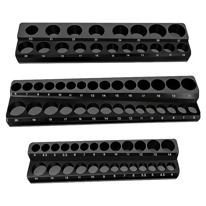 Support de rangement magnétique pour douilles métriques/pouces, support de rangement pour douilles d