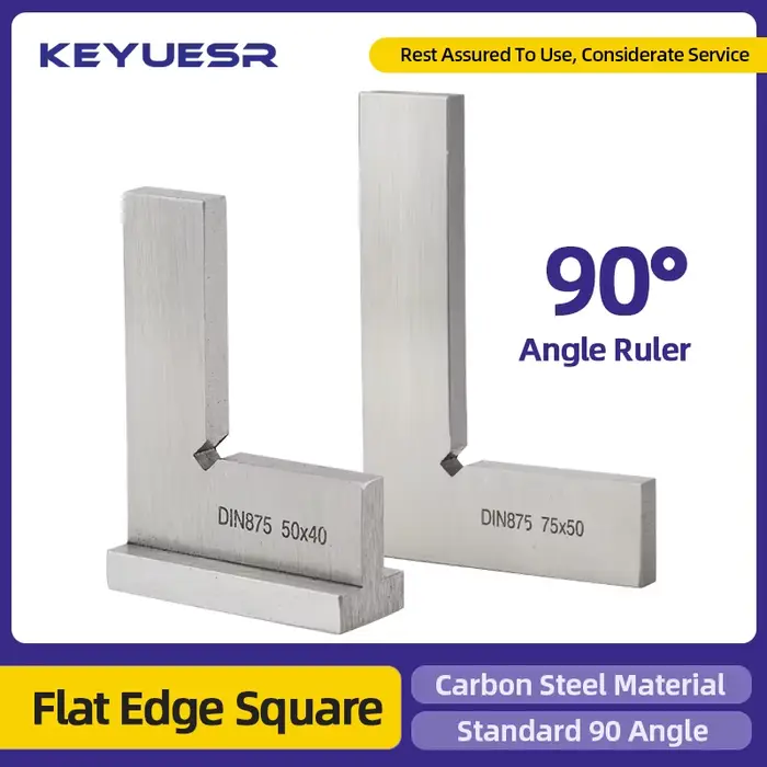 Règle d'angle carré à bord plat de 90 degrés