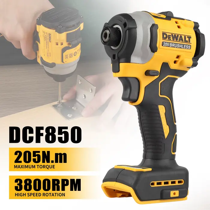 DEWALT DCF850 DCF512 20V tournevis électrique sans fil moteur sans balais perceuse rechargeable clé à chocs