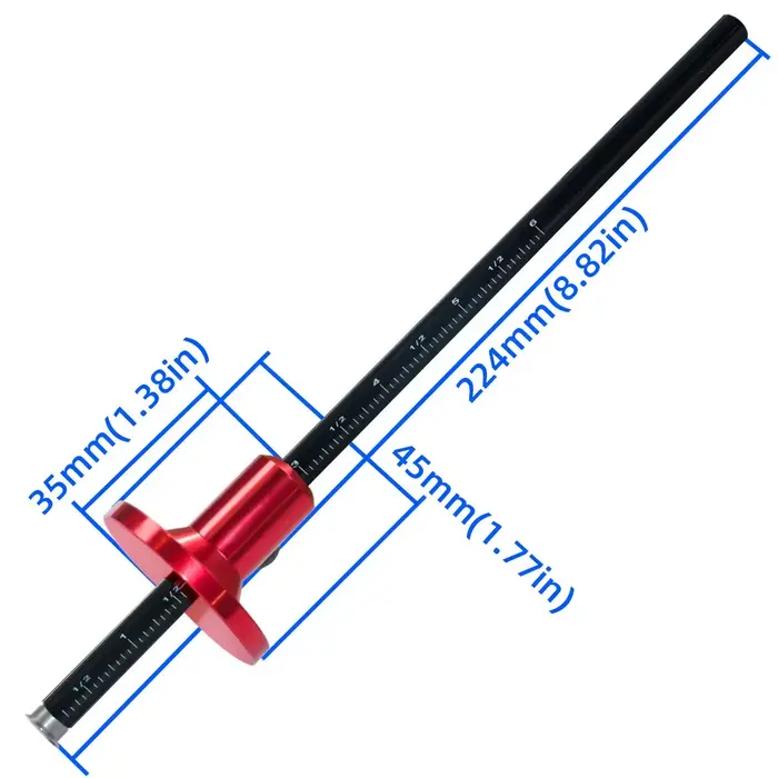 Jauge de marquage de roue-traceur pour le travail du bois-outils