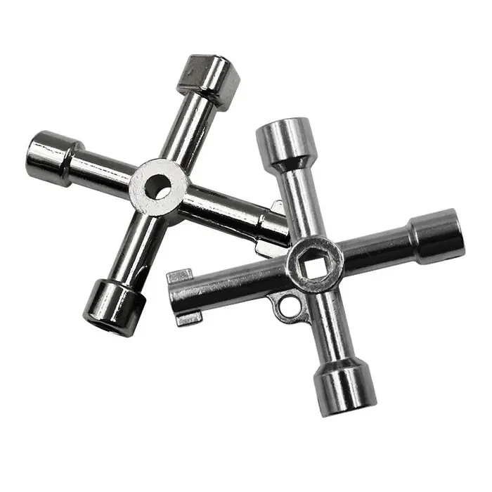 Clé Phillips à 4 voies, Mini Triangle interne universel multifonction, petite clé croisée, outils ma