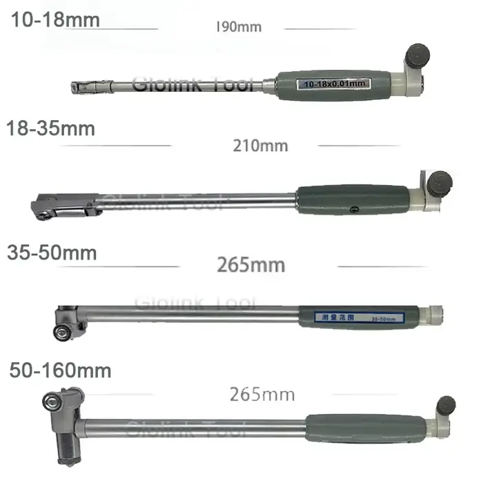 Jauge de diamètre intérieur 50-160mm + sonde (sans indicateur)