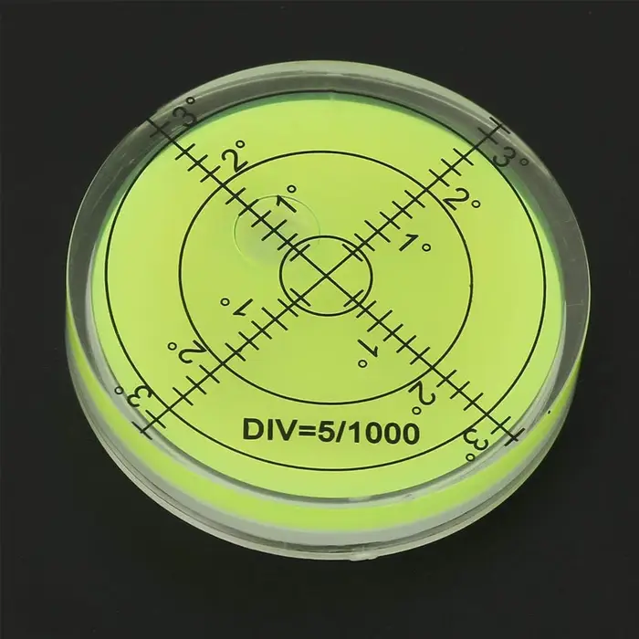 Petit niveau à bulle rond de 60 mm de diamètre