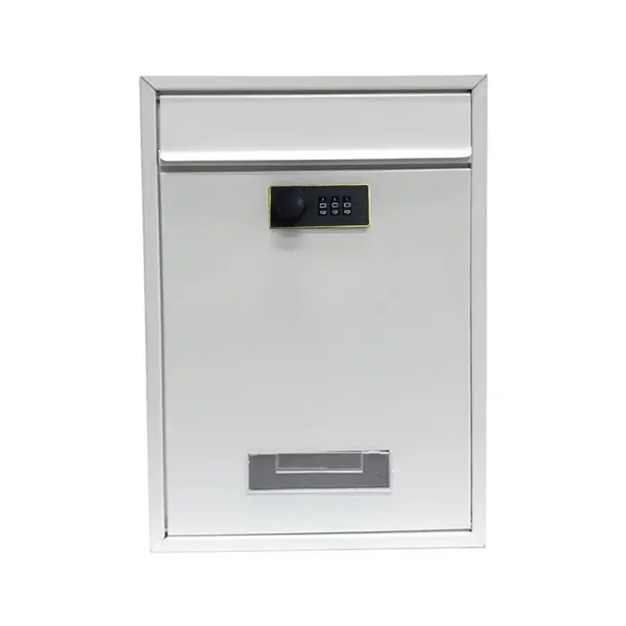 Boîte aux lettres murale en métal 32x22x10cm avec serrure à clé