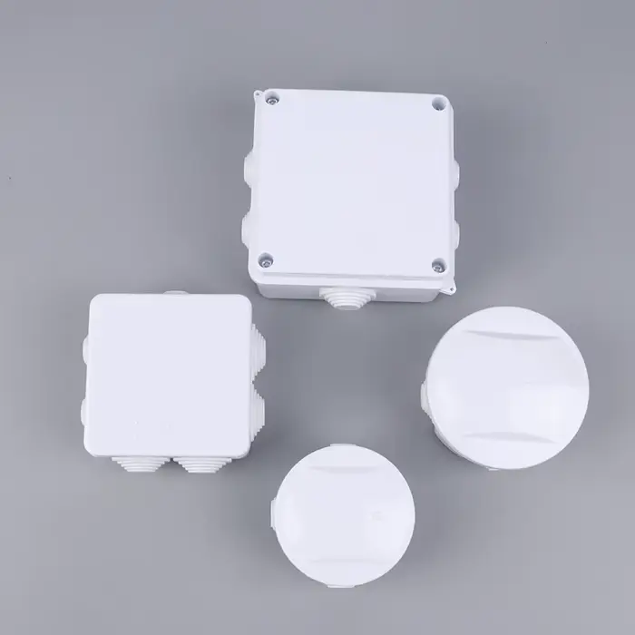 Boîtier de raccordement blanc étanche IP65 pour câbles