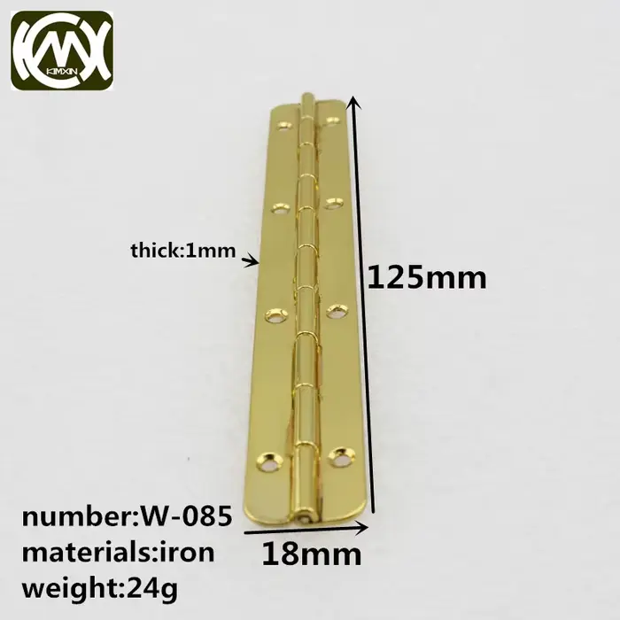 W-085 10 pièces 125mm*18mm Charnières pour boîtes en bois, livraison rapide, assurance qualité, frai