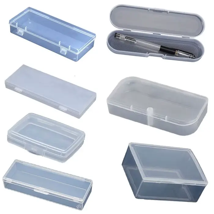 Boîte de rangement en plastique Transparent et rigide