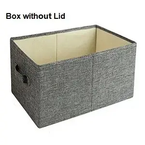 Boîtes de rangement en tissu avec couvercles