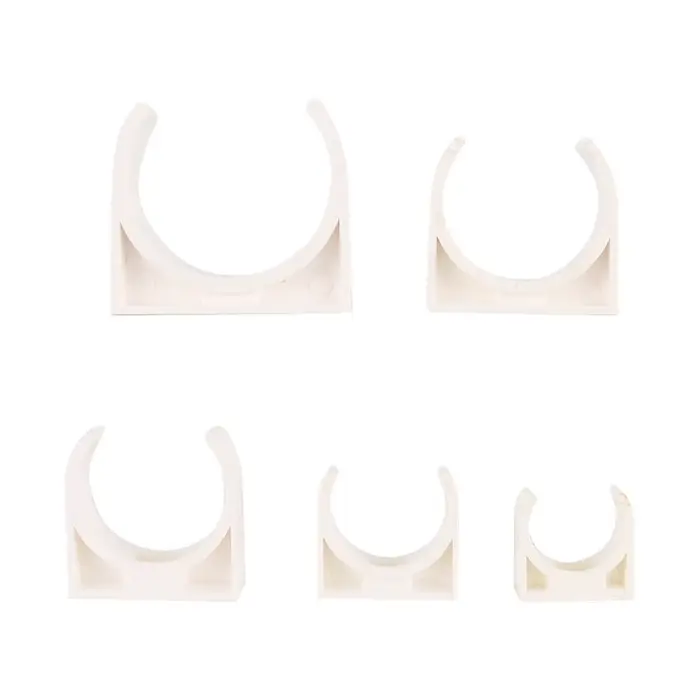 5 pièces 20/25/32/40/50mm colliers de serrage en PVC Support de tuyau d'eau connecteurs de tuyaux en PVC