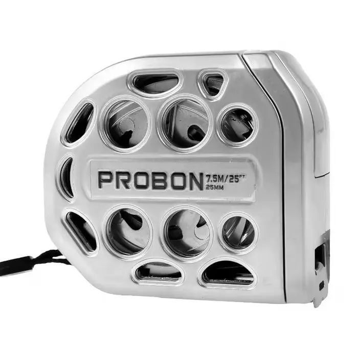 Mètre ruban en acier inoxydable de 25 pieds, règle rétractable étanche, échelle double face en centi