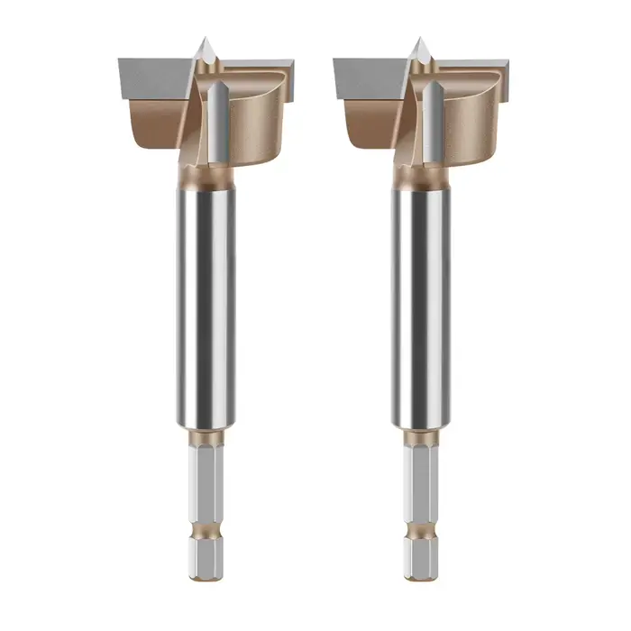 Scie à trous pour bois à tige hexagonale de 1/4 pouces