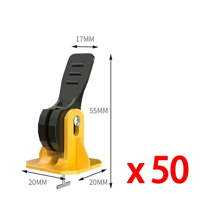 50 pièces système de nivellement de carrelage Clips niveleur Kit de réglage ensemble pour la pose